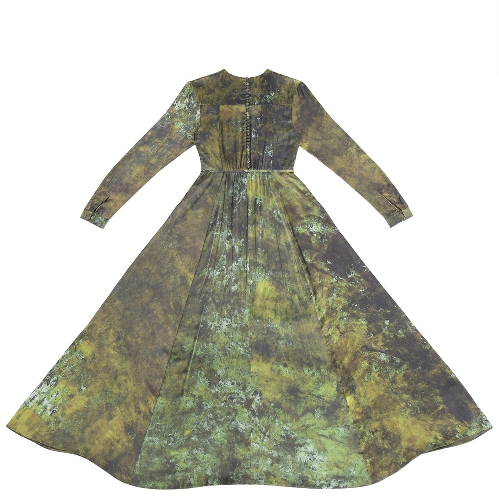 S.R. Studio. LA. CA Soto hand-dyed silk Prairie dress Xs